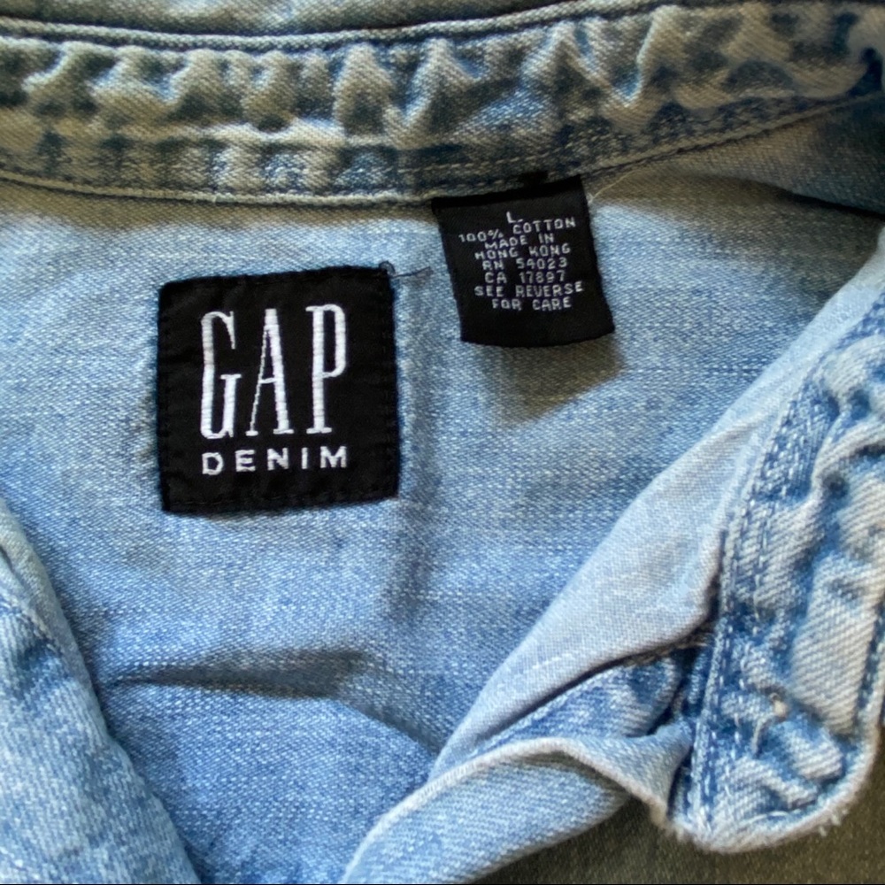 Gap Denim Button Up Blouse - image 5